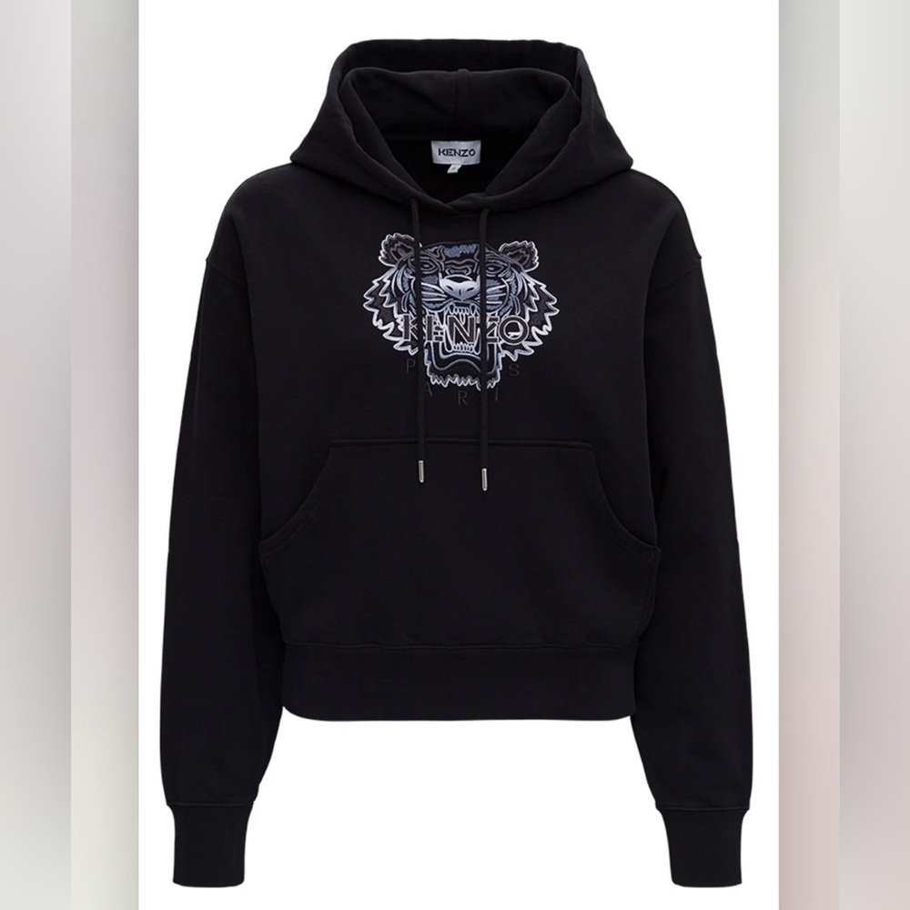 Kenzo Gradient Tiger embroidered Boxy Hoodie